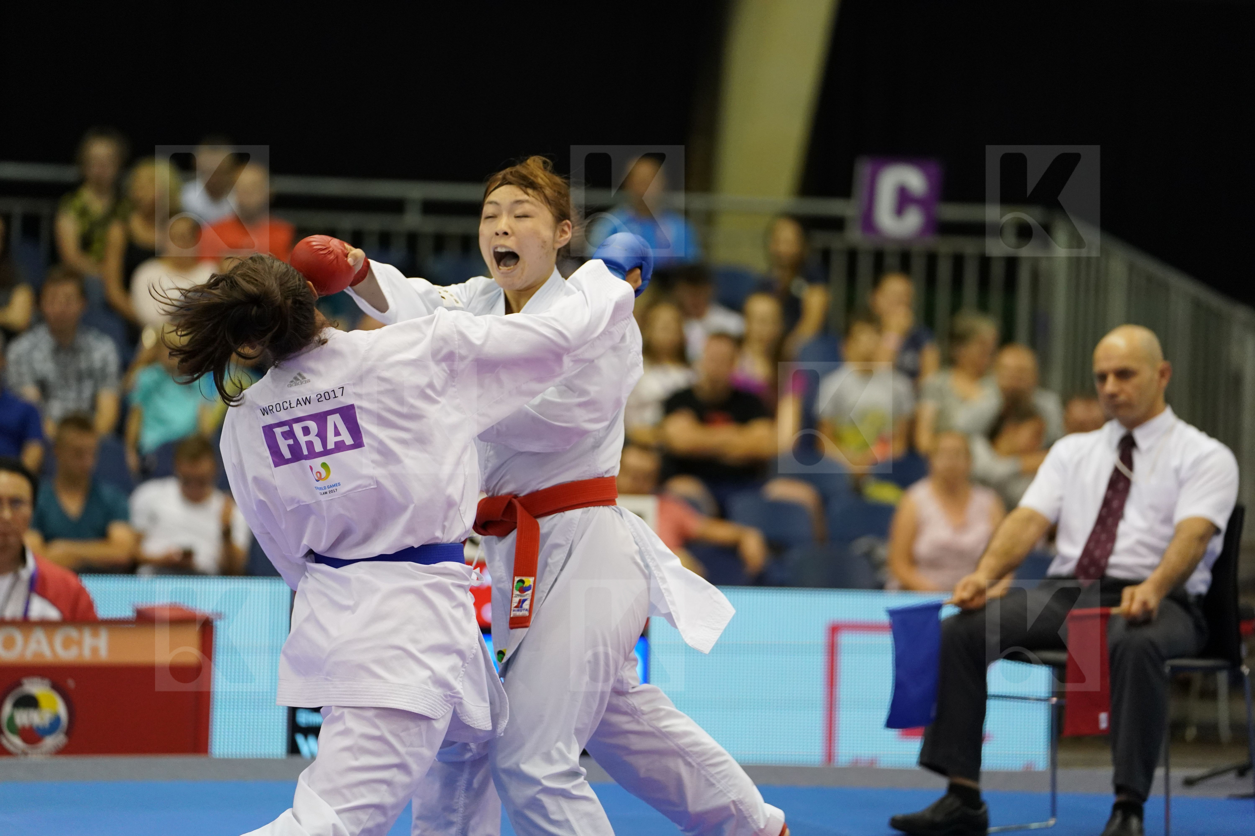 Female Kumite +68kg Florentin Anne Laure France Japan Uekusa Ayumi